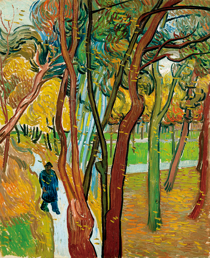  文森特·威廉·梵高  Vincent Willen Van Gogh —— 圣保罗医院的公园 (1)